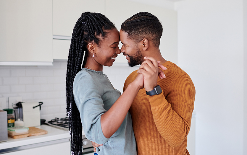 couple embracing