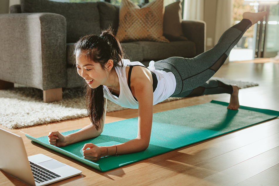 Getting creative with home workouts