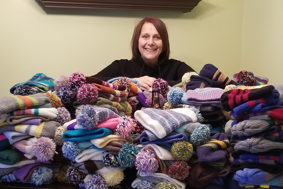 knitted hats - Laura Ferrell